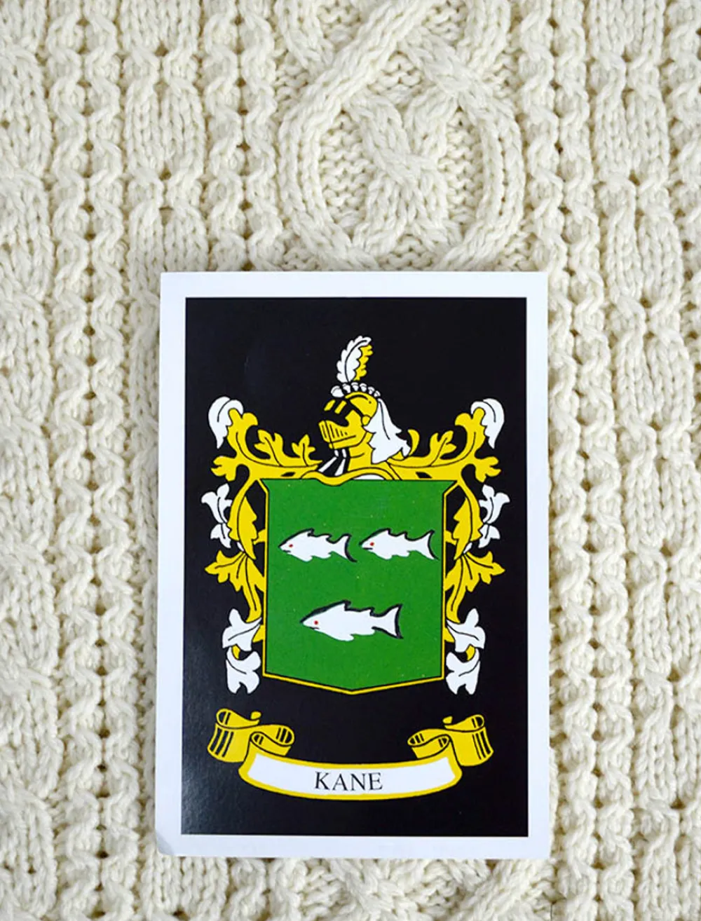 Glenaran Clan Throws^Kane Clan Aran Throw